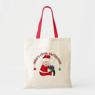 Tote Bag Elf Baby White First Christmas Tshirts et cadeaux