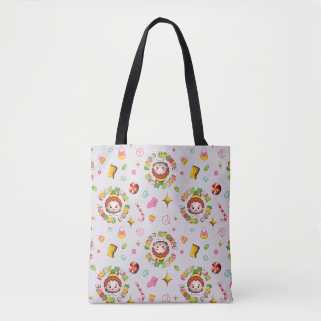 Tote Bag Elf the Movie | Four Main Food Groups Pattern (Devant)