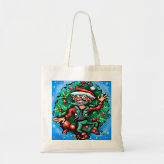 Tote Bag Elf Wreath