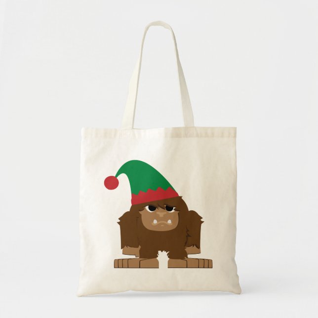 Tote Bag Elfe de Noël Sasquatch Mignon (Devant)
