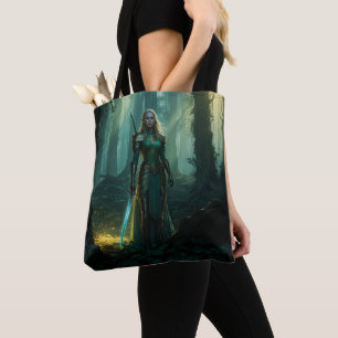 Tote Bag Elfe Gardien du royaume enchanté