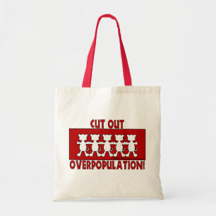 Tote Bag Éliminez la surpopulation ! Chat