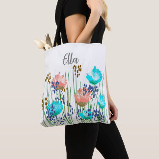 Tote Bag Ella Floral Monogramme