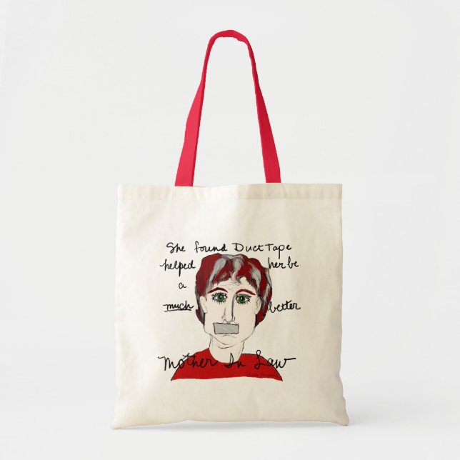 Tote Bag Elle a trouvé le ruban adhésif… (Devant)