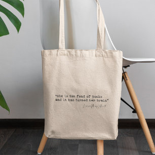 Tote Bag Elle adore les livres Citation de Little Women