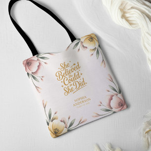 Tote Bag Elle Croyait Qu'Elle Pouvait Le Faire.   Grad flor