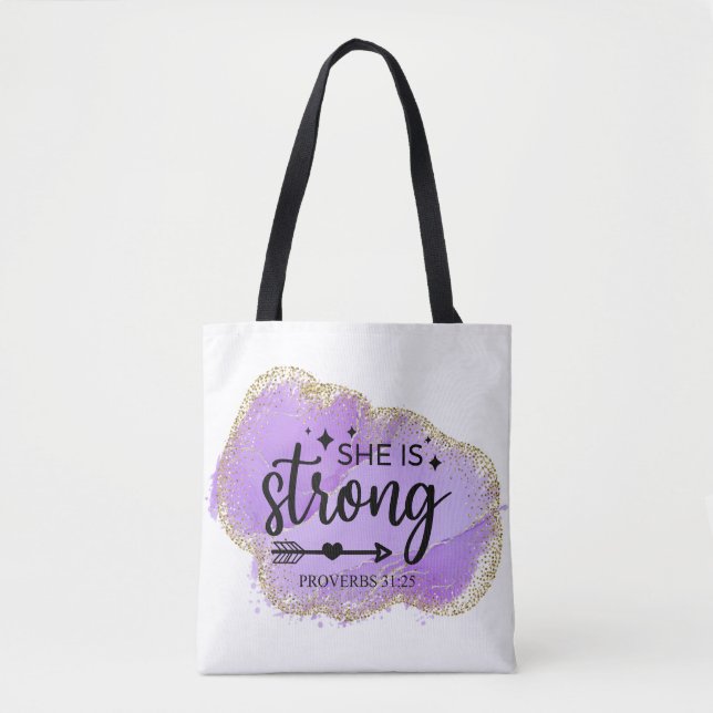 Tote Bag Elle Est Forte (Devant)