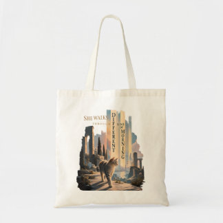 Tote Bag Elle Marche à Travers une Autre Sorte de Matin Poè
