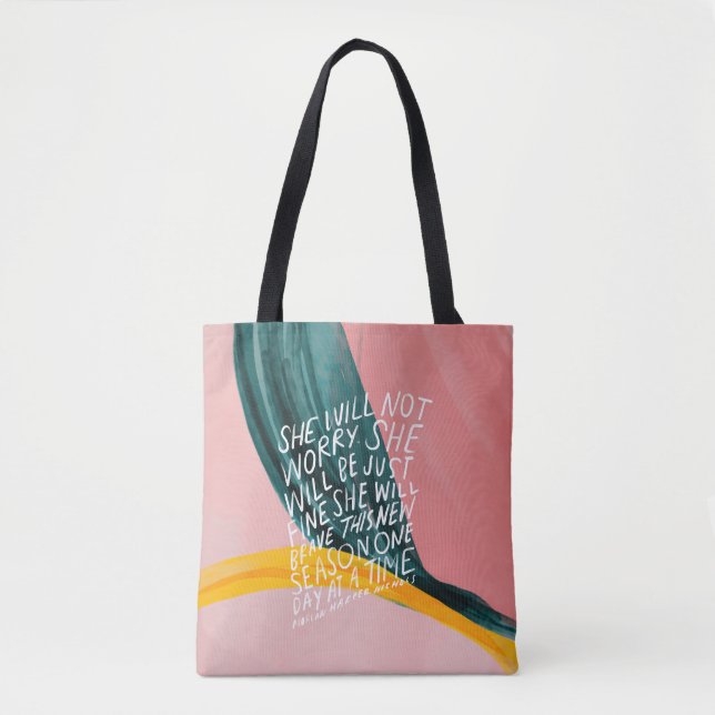 Tote Bag Elle ne s'inquiétera pas, elle ira bien (Devant)