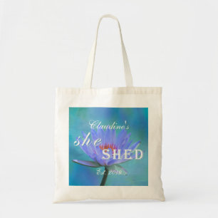 Tote Bag Elle partage des tons de bleu de l'eau Lily Budget