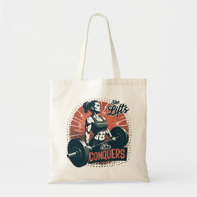 Tote Bag Elle Souffle, Elle Conquète (Devant)