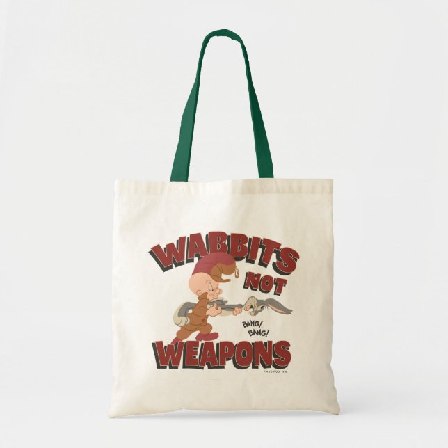 Tote Bag ELMER FUDD™ & BUGS BUNNY™ "Les lapins ne sont pas  (Devant)