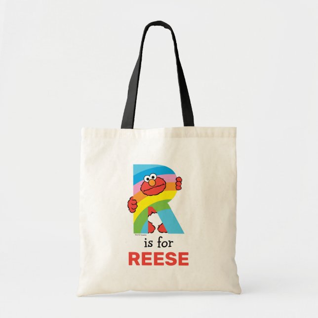 Tote Bag Elmo Alphabet | Arc-en-ciel (Devant)