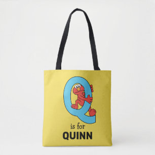Tote Bag Elmo Alphabet   Bleu Q