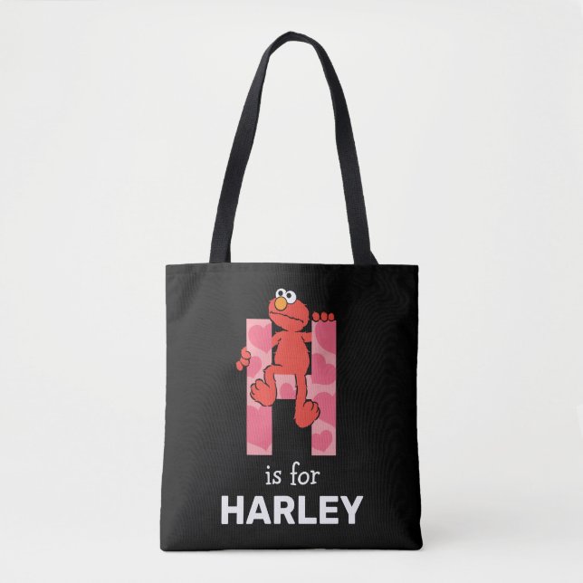 Tote Bag Elmo Alphabet | Coeurs H (Devant)