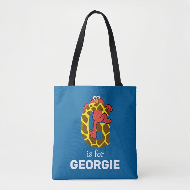 Tote Bag Elmo Alphabet | G Giraffe (Devant)