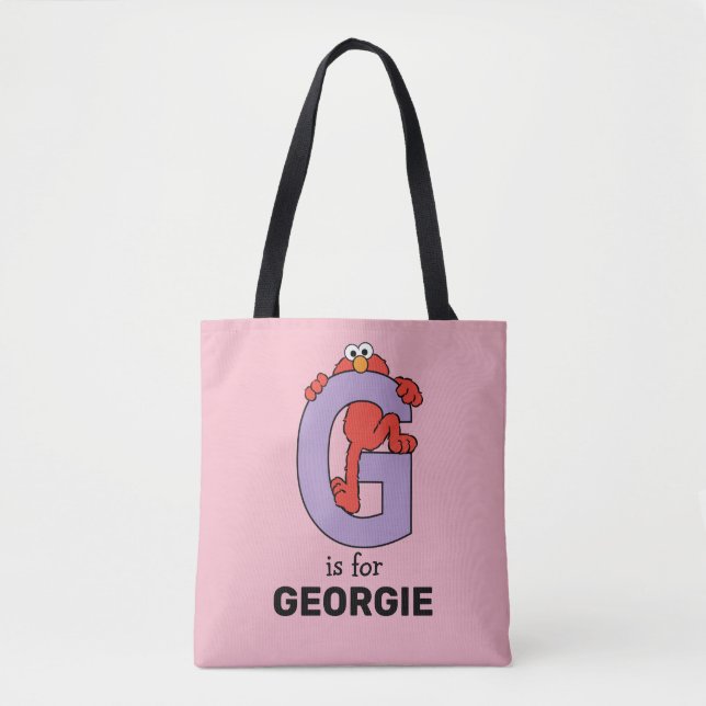 Tote Bag Elmo Alphabet | G Violet (Devant)