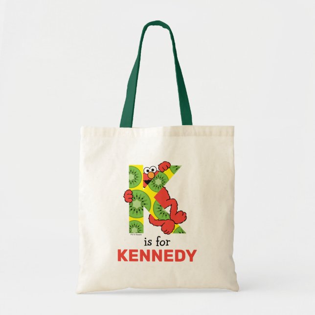 Tote Bag Elmo Alphabet | K Kiwi (Devant)