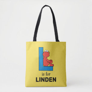 Tote Bag Elmo Alphabet   L Bleu