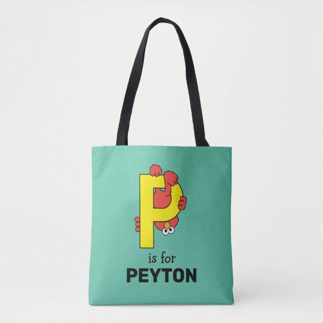 Tote Bag Elmo Alphabet | P jaune (Devant)