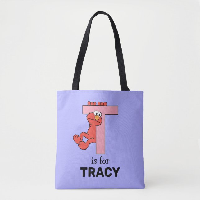 Tote Bag Elmo Alphabet | T rose (Devant)