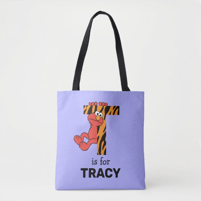 Tote Bag Elmo Alphabet | T Tiger (Devant)