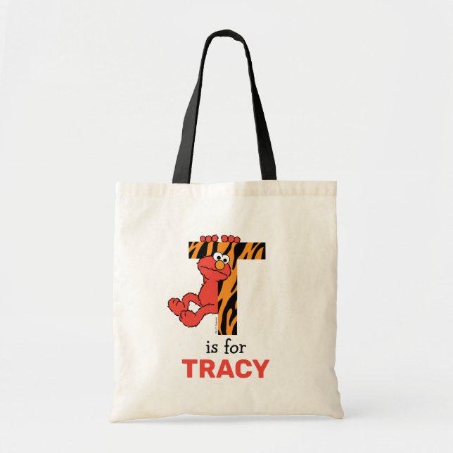 Tote Bag Elmo Alphabet | T Tigre (Devant)