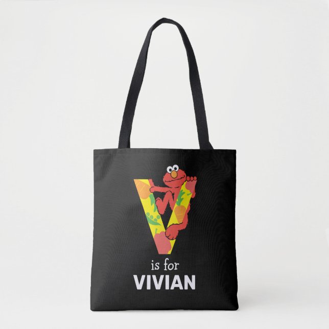 Tote Bag Elmo Alphabet | V Légumes (Devant)