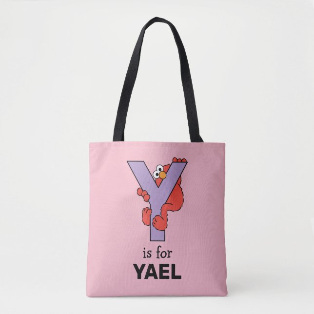 Tote Bag Elmo Alphabet | Y Violet (Devant)
