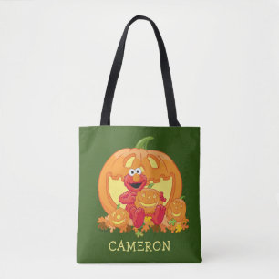 Tote Bag Elmo Citrouilles d'Halloween