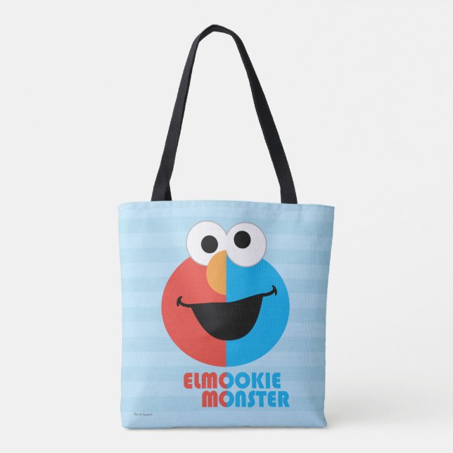 Tote Bag Elmo et biscuit demi-visage (Dos)