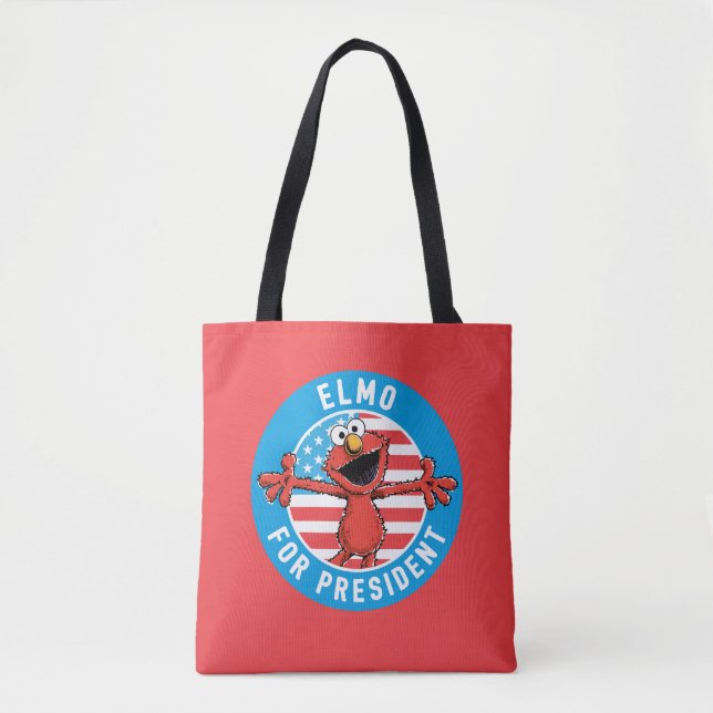 Tote Bag Elmo pour le président - Drapeau (Devant)