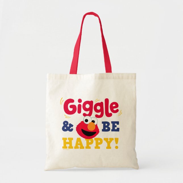 Tote Bag Elmo Rire et être Heureux (Devant)