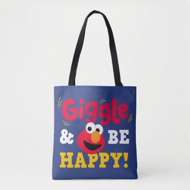 Tote Bag Elmo Rire et être Heureux (Devant)