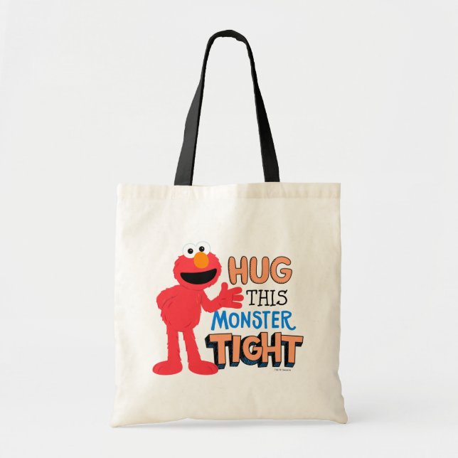 Tote Bag Elmo | Serre ce monstre très fort (Devant)