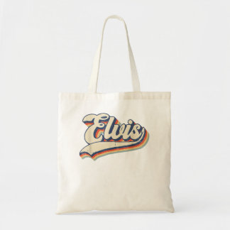 Tote Bag Elvis Nom Personnalisé Vintage Retro Cadeaux Homme