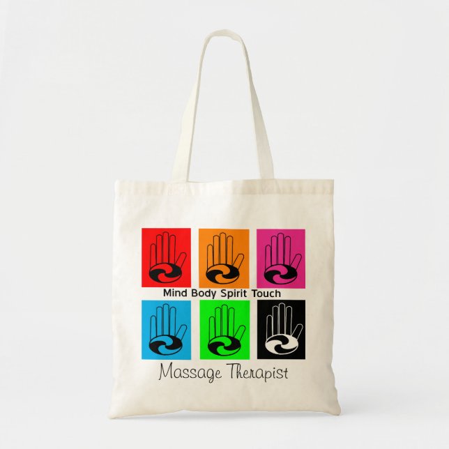 Tote Bag Emballages d'art de bruit de thérapeute de massage (Devant)