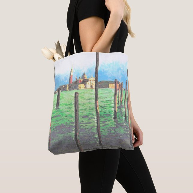 Tote Bag Embarquement en gondole à Venise (De près)