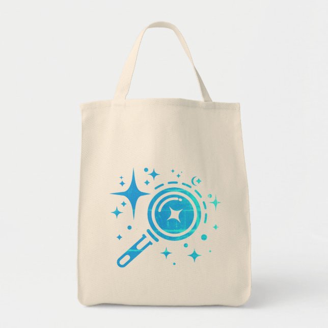 Tote Bag emblème AI Twinkle étoiles, phare de l'ère numériq (Devant)