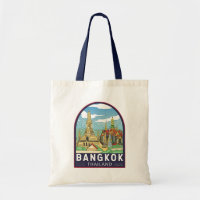 Emblème Bangkok Thaïlande Travel Retro
