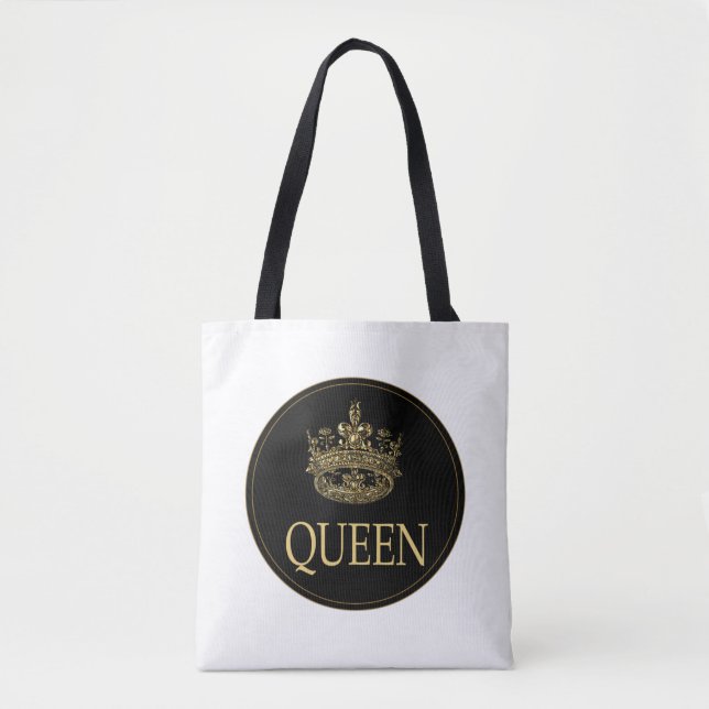 Tote Bag Emblème de la Reine et de la Couronne (Devant)