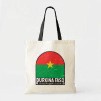 Emblème du drapeau burkinabé Vintage