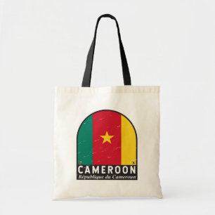 Tote Bag Emblème du drapeau camerounais Vintage
