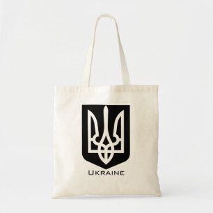 Tote Bag Emblème graphique contemporain Tryzub d'Ukraine