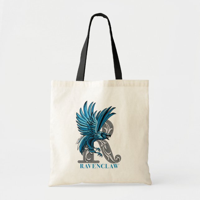 Tote Bag Emblème hachuré RAVENCLAW™ (Devant)