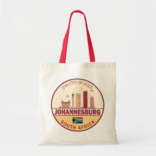 Tote Bag Emblème Skyline de Johannesburg Afrique du Sud