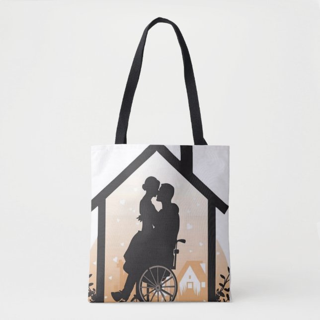 Tote Bag Embracing Love / Abraçando o Amor (Devant)