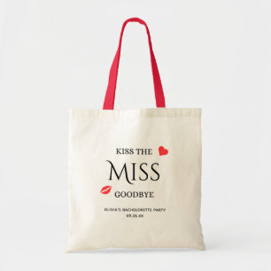 Tote Bag Embrasse la fête de la bachelorette Miss Goodbye