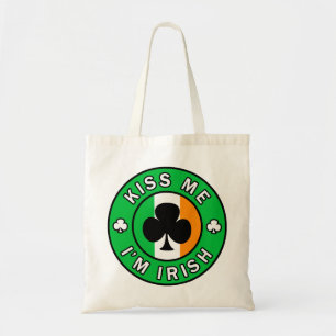 Tote Bag Embrasse-moi Je suis irlandais