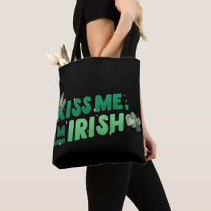 Tote Bag Embrasse-moi je suis irlandais